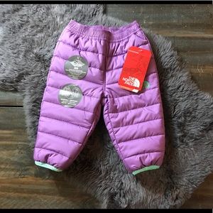 The North Face reversible infant snow pants 3-6mo.